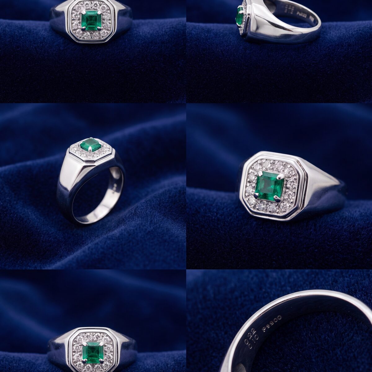 Emerald And Diamond Dress Ring — photograph 2