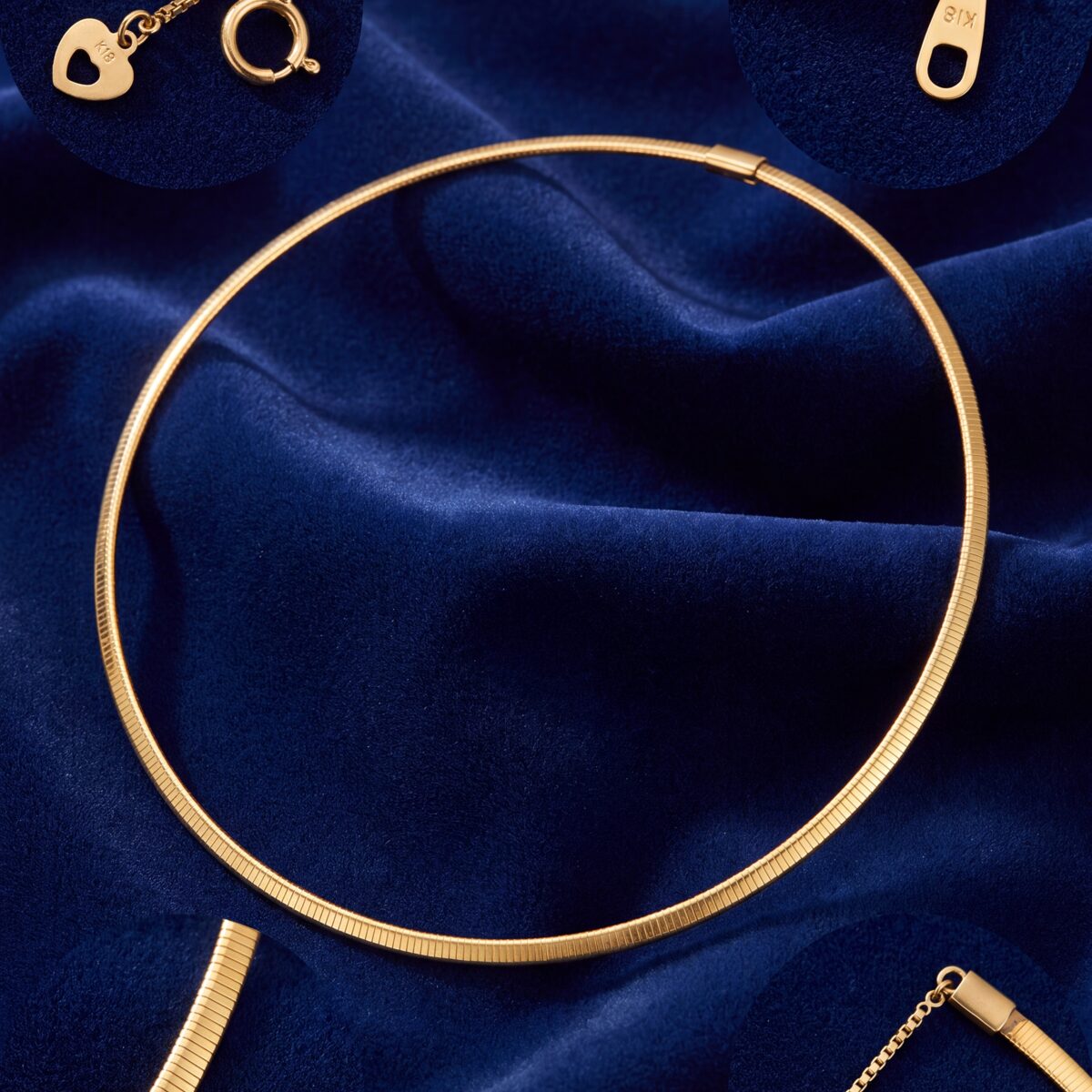 40cm Omega Chain With Heart Charm — photograph 2