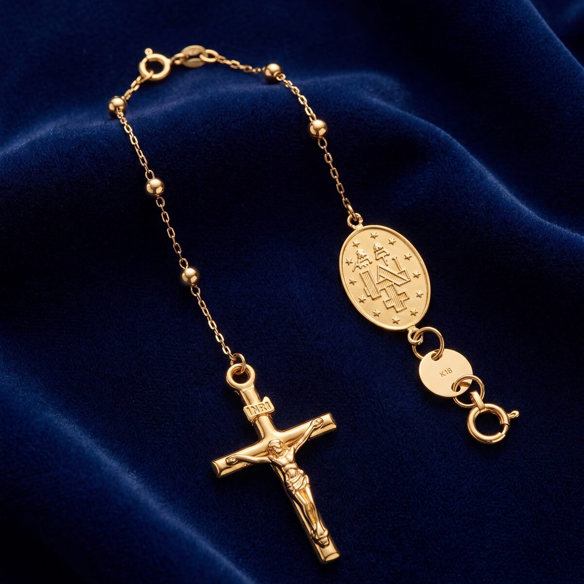 Rosary Beads Necklace And Bracelet Set — photograph 2