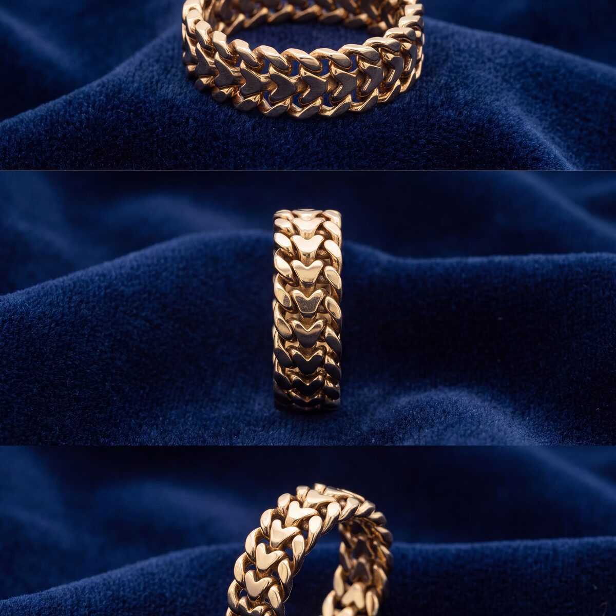 Yellow Gold Fancy Link Dress Ring — photograph 1