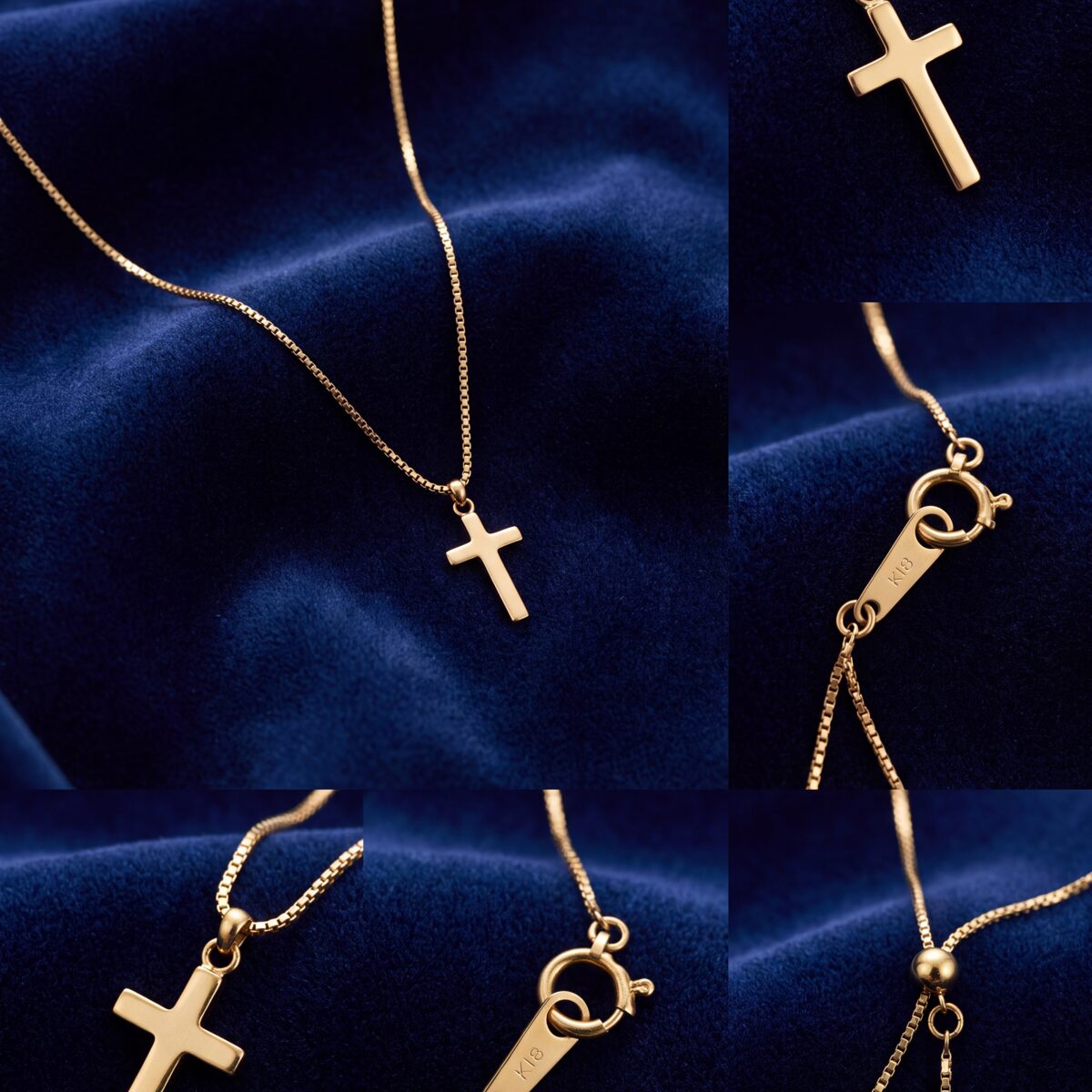 Double Row Cross Box Link Necklet — photograph 2