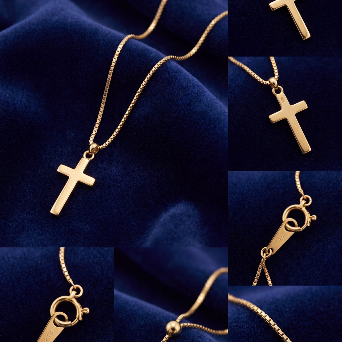 Double Row Cross Box Link Necklet — photograph 3