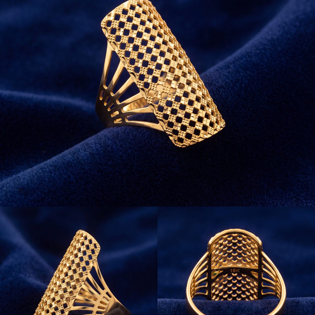 Open Patterned Domed Dress Ring — photograph 2